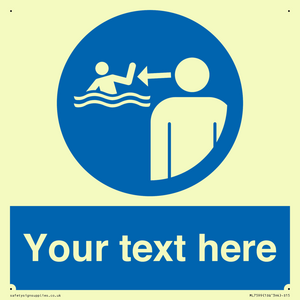 Custom mandatory keep children under supervision in the aquatic environment